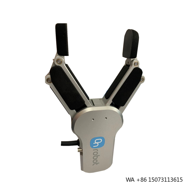 Robot Gripper - 幅広いストロークを備えた柔軟な2本指グリッパー、様々な部品サイズや形状に対応、URまたはAUBOコボットと互換性あり