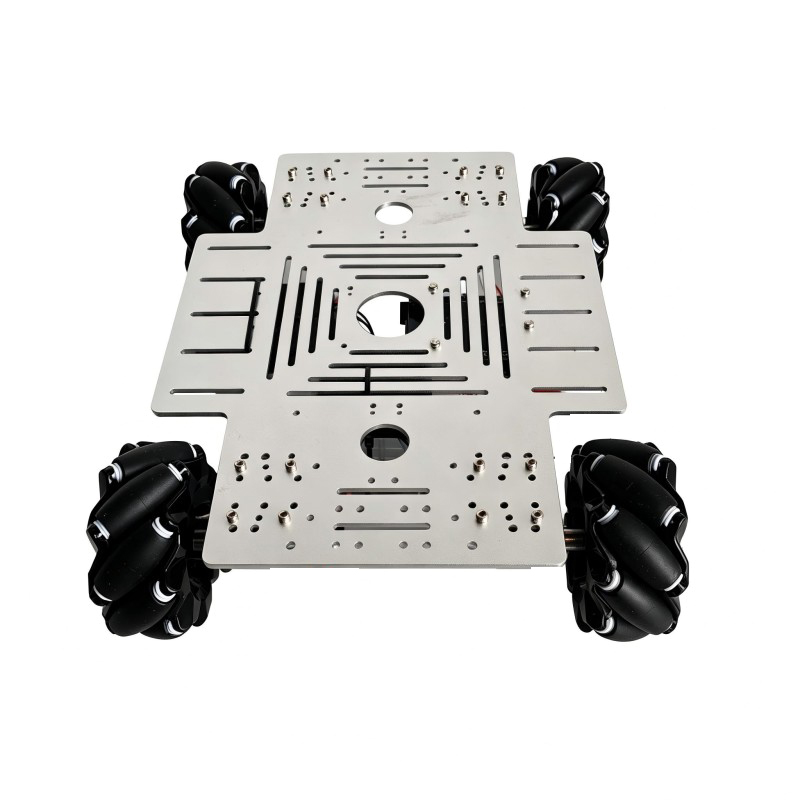 Tracked Robot Chassis - 15kg積載 4WD メカナムホイール ロボットカーキット 12Vモーター RCタンク