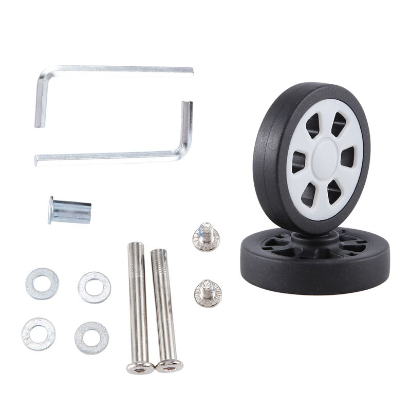 Caster Wheel - ABQR 55X12mm 荷物用ホイール交換用耐摩耗性PUキャスタースーツケース交換用ホイール荷物用ホイールユニバーサル6mm 8mm