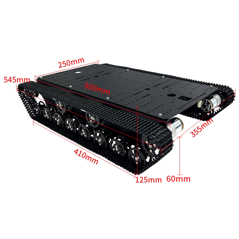 Tracked Robot Chassis - T800S UNO R3 エントリーレベル プログラム可能な4WDクローラータンクカー、Bluetoothアプリ/ゲームパッドで制御