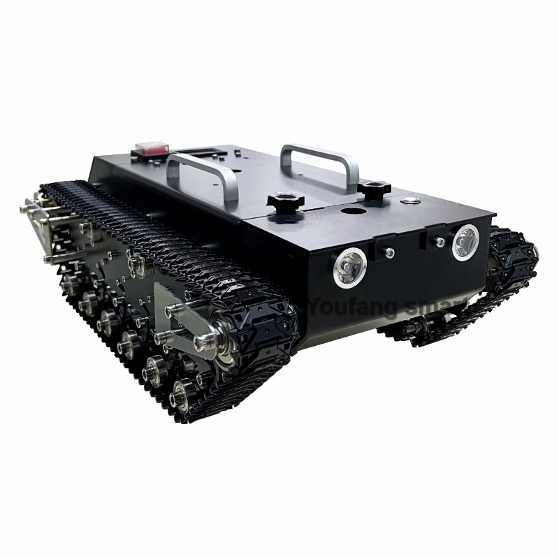 Tracked Robot Chassis - 金属製トラック用のstm32ロボットキット,rcタンクシャーシ,fsハンドル用のstm32ロボットキット,30kgの負荷,12V DCモーター,衝撃吸収,プログラム可能な車