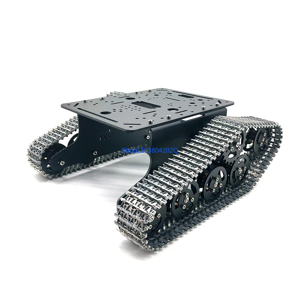 Robot Chassis - T300 全金属製戦車、アルミニウム合金、速度検出モーター付きスマート戦車車体、DIY、ロボット競技用 Owi.Panzer