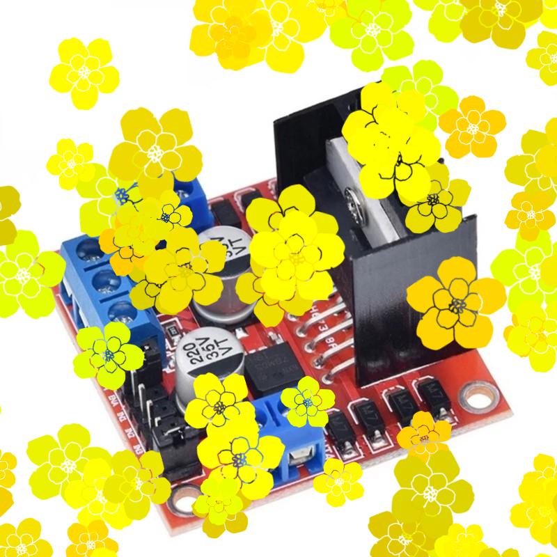Motor Driver L298N - 1/2/5個入り L298Nドライバーボードモジュール デュアルHブリッジDCステッピングモーター スマートカーロボットブレッドボード ハイパワーL298 DCモータードライバー