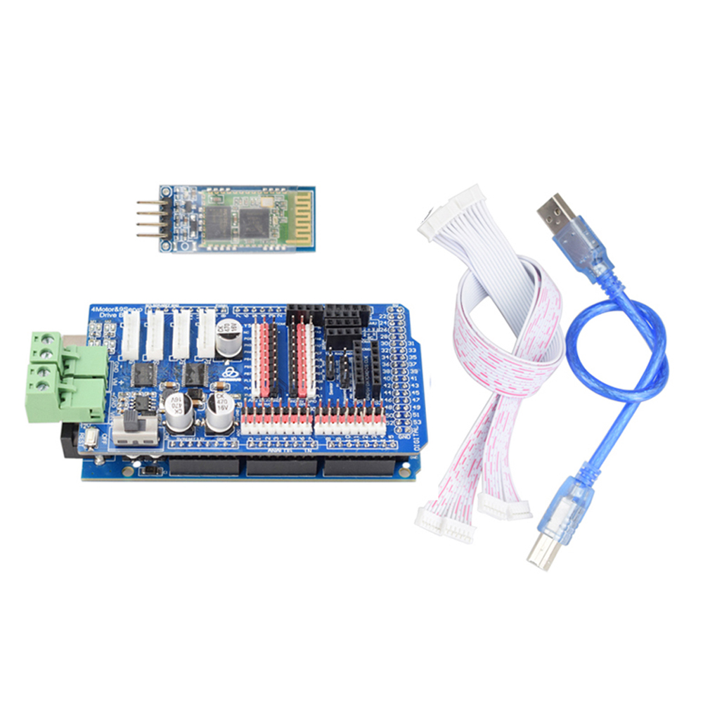 Robot Arm Kit - Arduino-車の制御ロボットmega2560 rc,オープンソースの制御アーム,学習キット,4wd