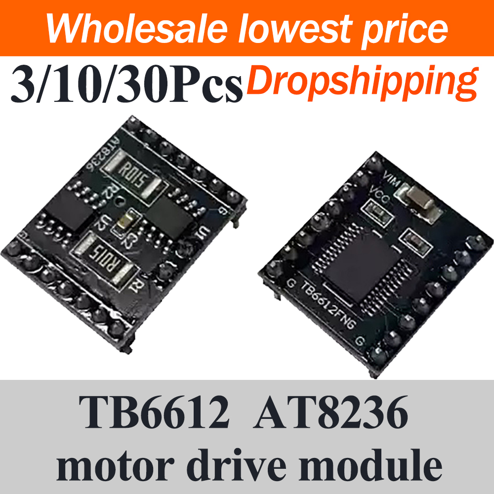 Motor Driver L298N - 3/10/30個入り TB6612 モータードライバーモジュール AT8236 デュアルチャンネル DC