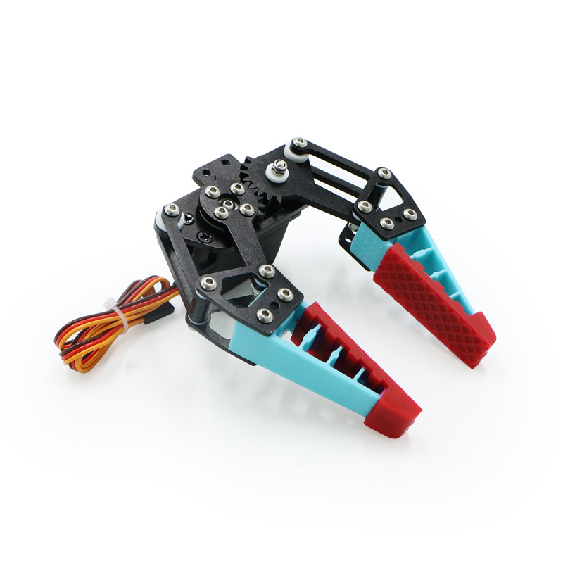 Robot Arm Kit - バイオニックメカニカルアーム,シリコンクロー,フレキシブル,滑り止めグリッパー,手描き制御,サーボプログラミング,ロボットキット,新品