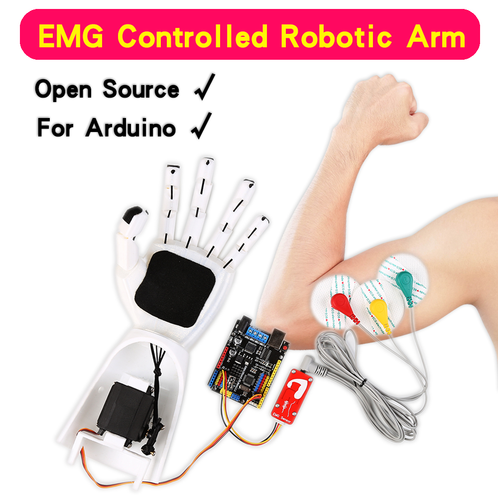 電気ロボットアームセンサー、筋肉信号センサー、arduino - Robot Arm Kit のレビューと価格