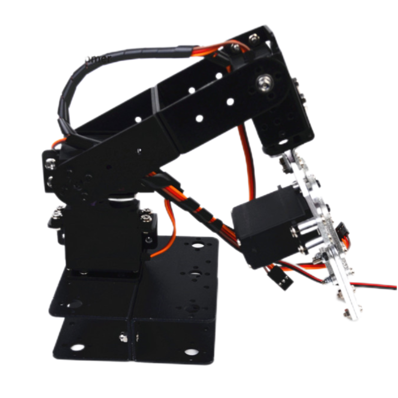 MG996 4自由度分解式メカニカルアーム、クロー型グリッパ - Robot Arm Kit のレビューと価格