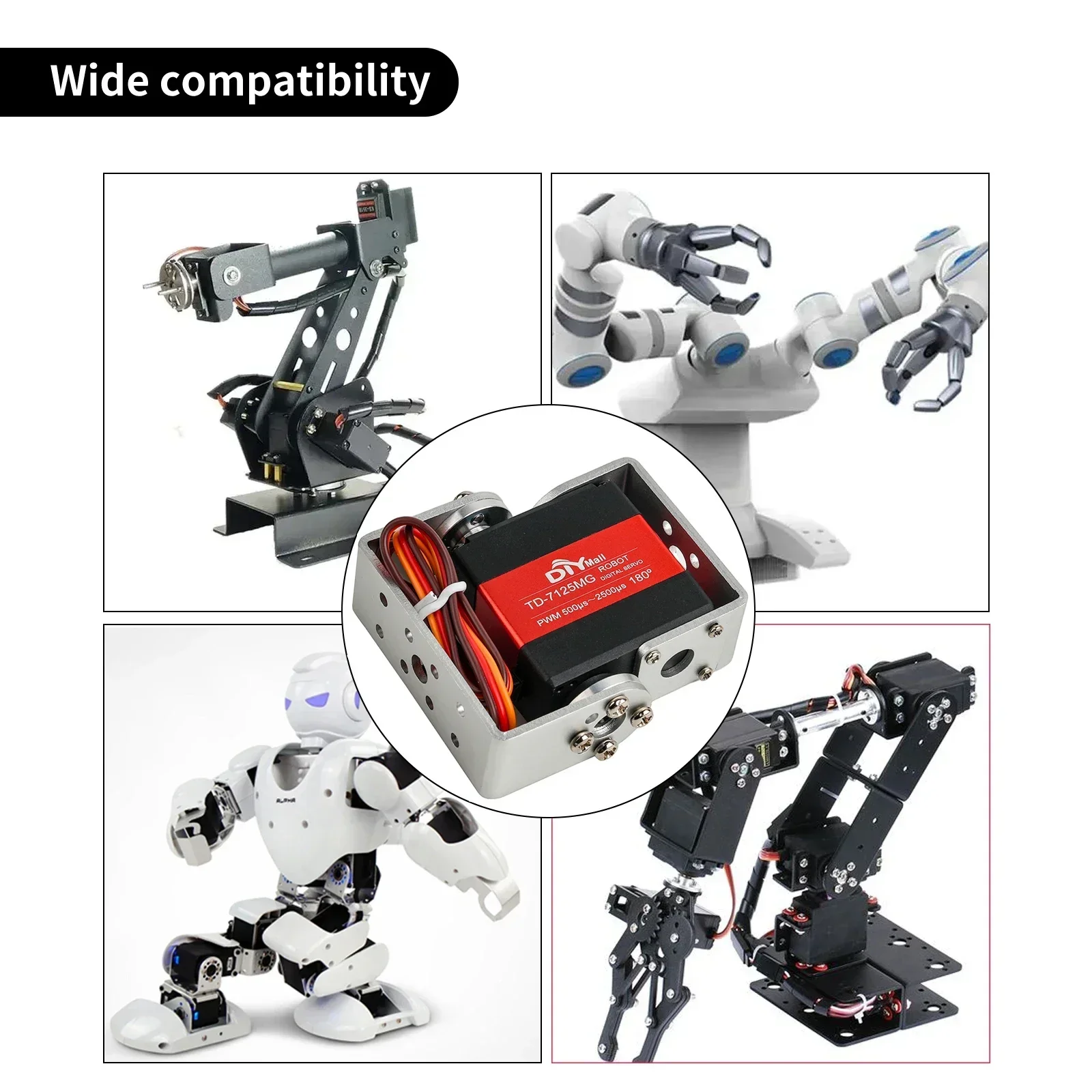 デジタルデュアルシャフトサーボ 15kg 20kg 25kg - Servo Bracket のレビューと価格