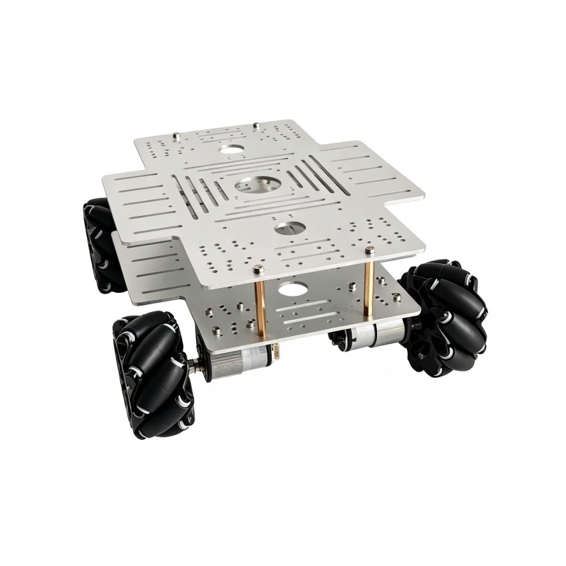 15kg積載 4WD メカナムホイール ロボットカーキット  - Tracked Robot Chassis のレビューと価格
