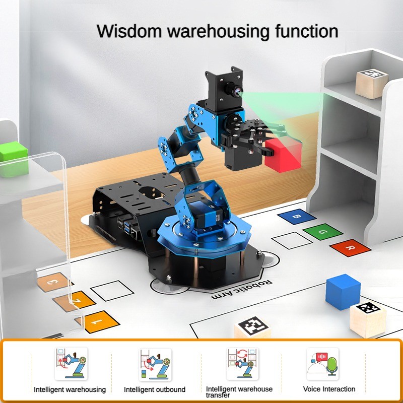 6軸のロボットアーム。サーボクロー、AIビジュアル、FPVカ - Robot Arm Kit のレビューと価格