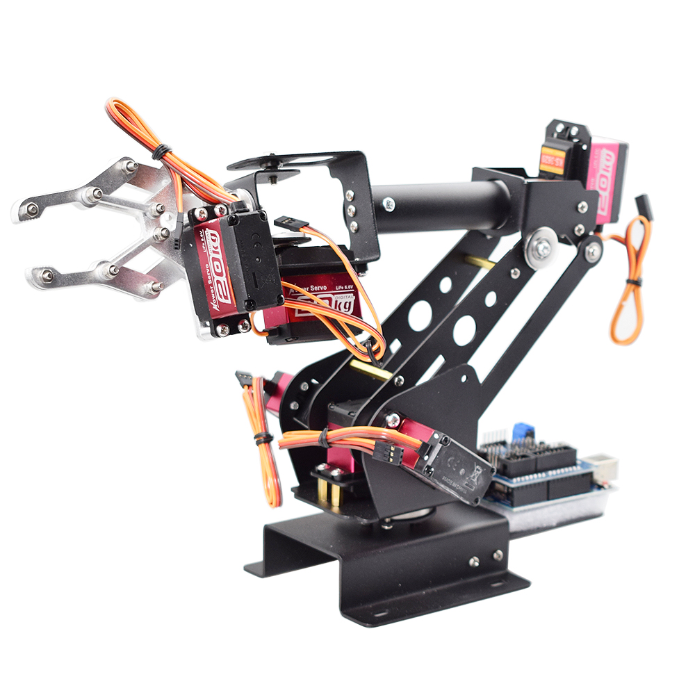 PS2コントロール6 DOFロボットアームグリッパークローS - Robot Arm Kit のレビューと価格