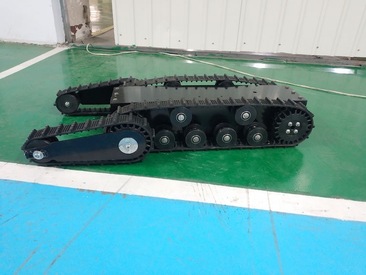 ゴムクローラ式シャーシ販売 スイングアーム付きゴムクローラロ - Robot Chassis のレビューと価格