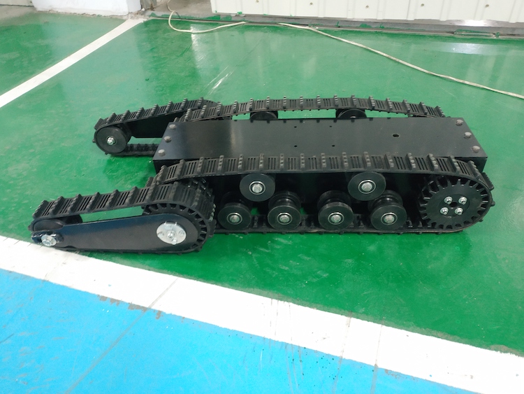 ゴムクローラ式シャーシ販売 スイングアーム付きゴムクローラロ - Robot Chassis のレビューと価格