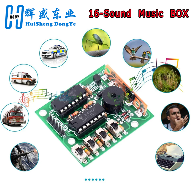16 音楽サウンドボックス BOX-16 ボード 16 トー - Line Follower Robot のレビューと価格