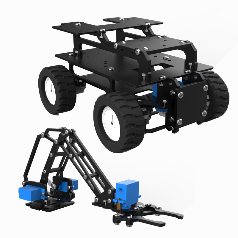 アクリル 4WD ロボットカーモーターアッカーマン全方向追跡 - Tracked Robot Chassis のレビューと価格