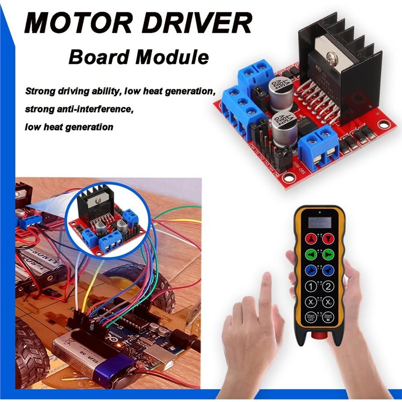 AEE7-4 個 L298N モータードライバーコントローラ - Motor Driver L298N のレビューと価格