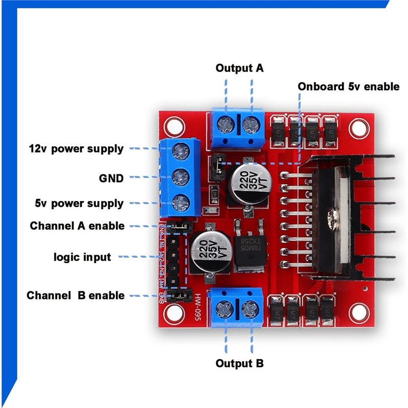 AEE7-4 個 L298N モータードライバーコントローラ - Motor Driver L298N のレビューと価格