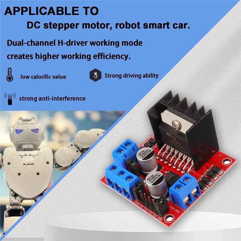 AEE7-4 個 L298N モータードライバーコントローラ - Motor Driver L298N のレビューと価格