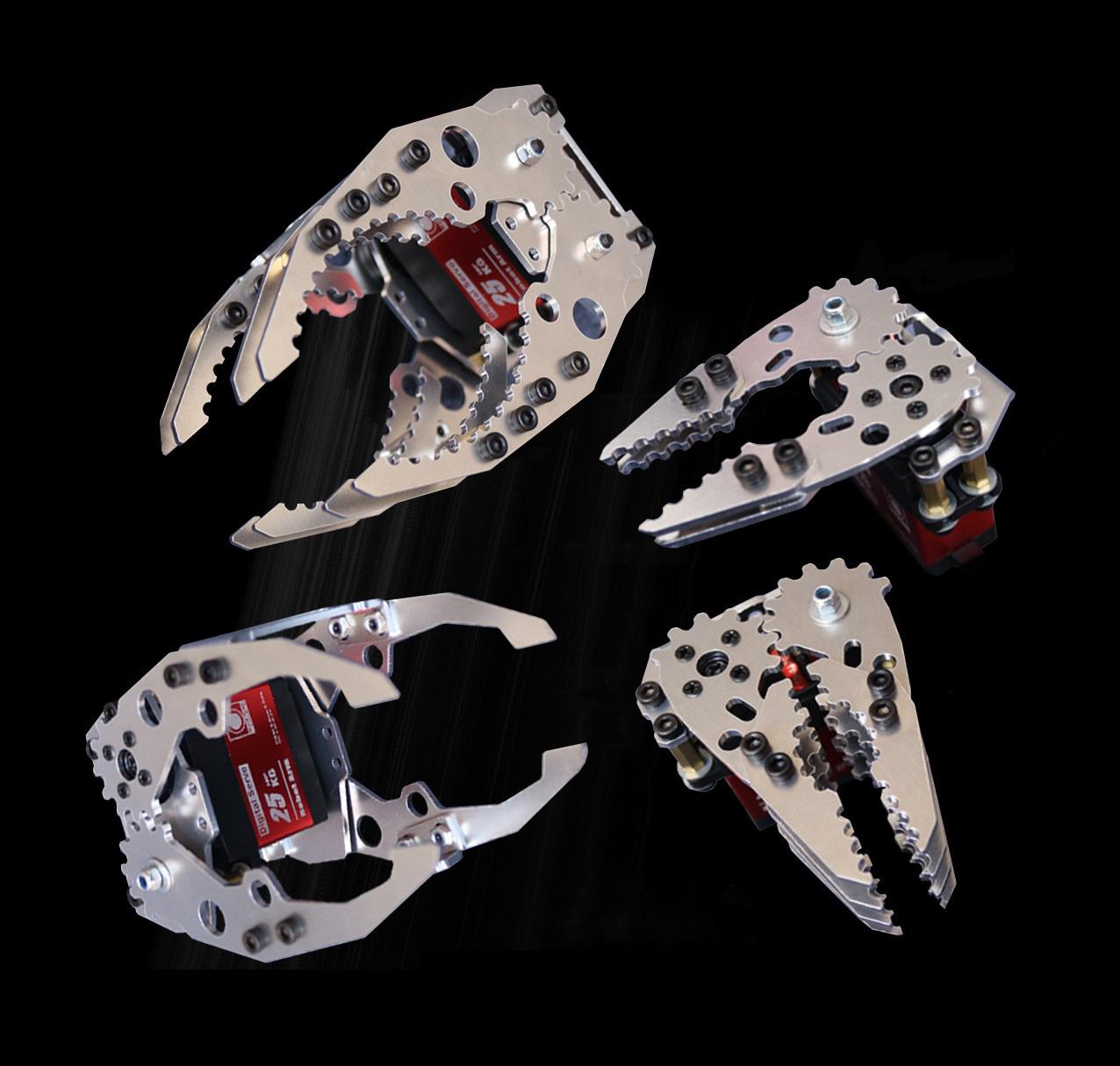 金属製メカニカルグリッパーハンドクロークランプ、MG996r - Robot Arm Kit のレビューと価格