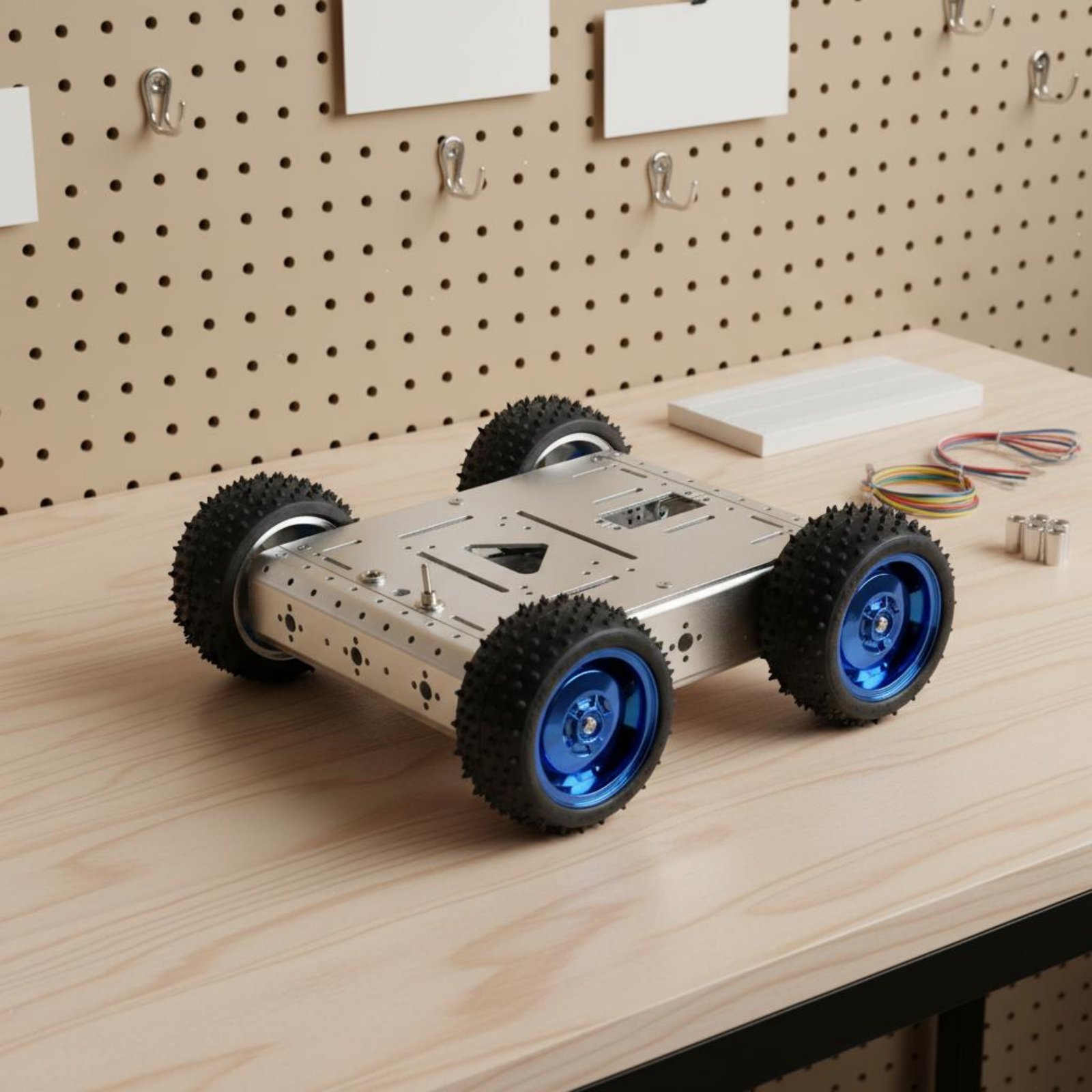 4WDスマートカーシャーシ 耐荷重1.5KG 4WDロボット - Robot Chassis のレビューと価格