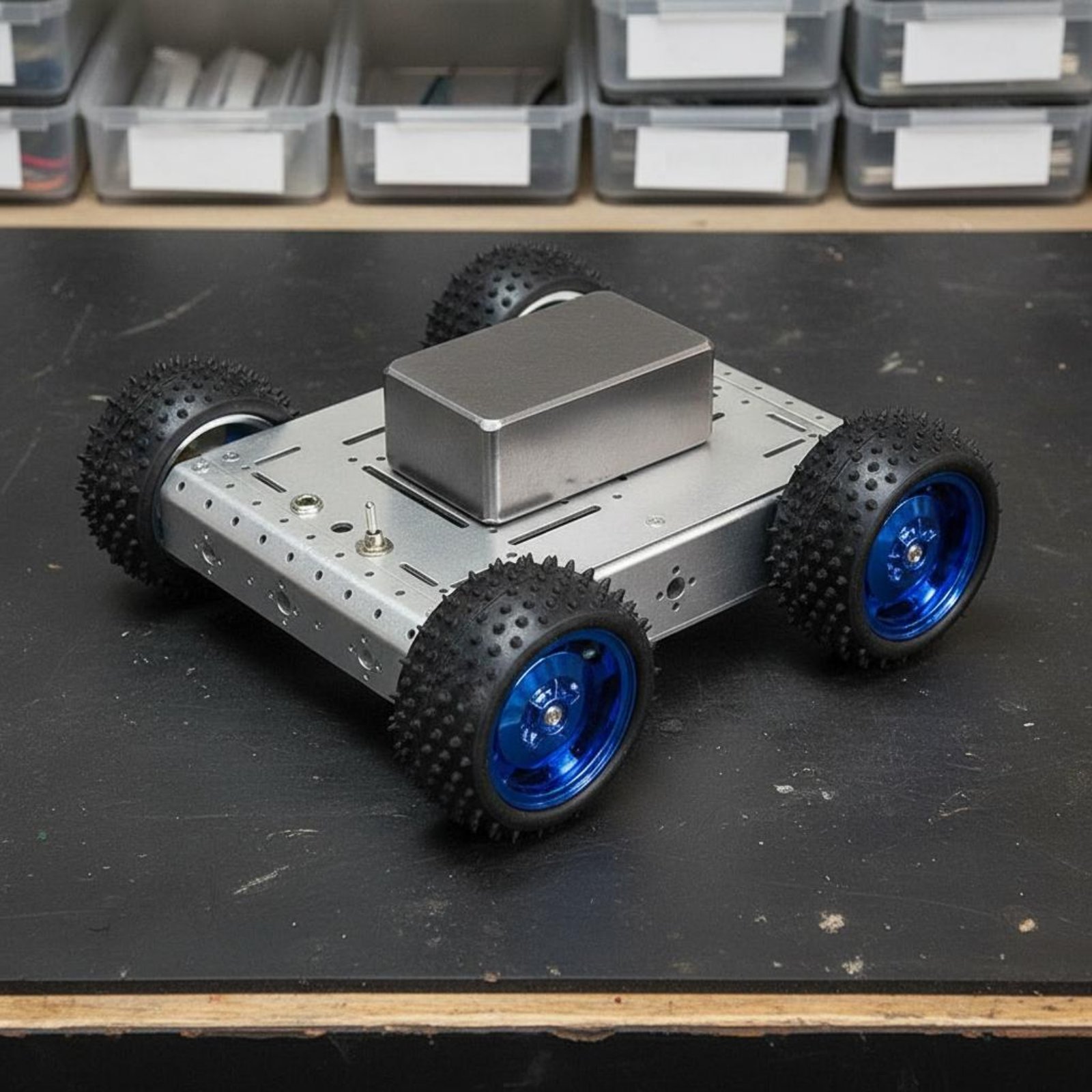 4WDスマートカーシャーシ 耐荷重1.5KG 4WDロボット - Robot Chassis のレビューと価格