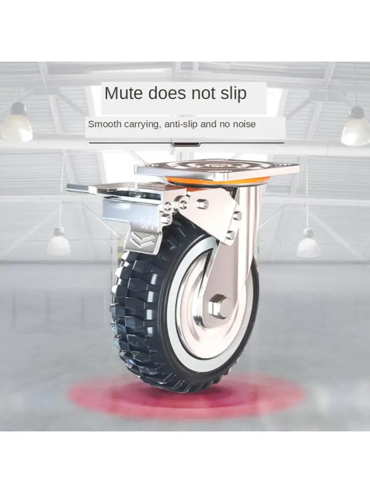 4インチユニバーサルホイール防塵ポリウレタンキャスターフラッ - Caster Wheel のレビューと価格
