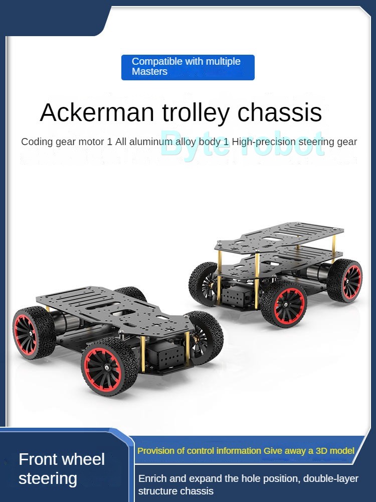 5 キロ負荷 4WD ロボットカー金属アッカーマン RC シ - Tracked Robot Chassis のレビューと価格