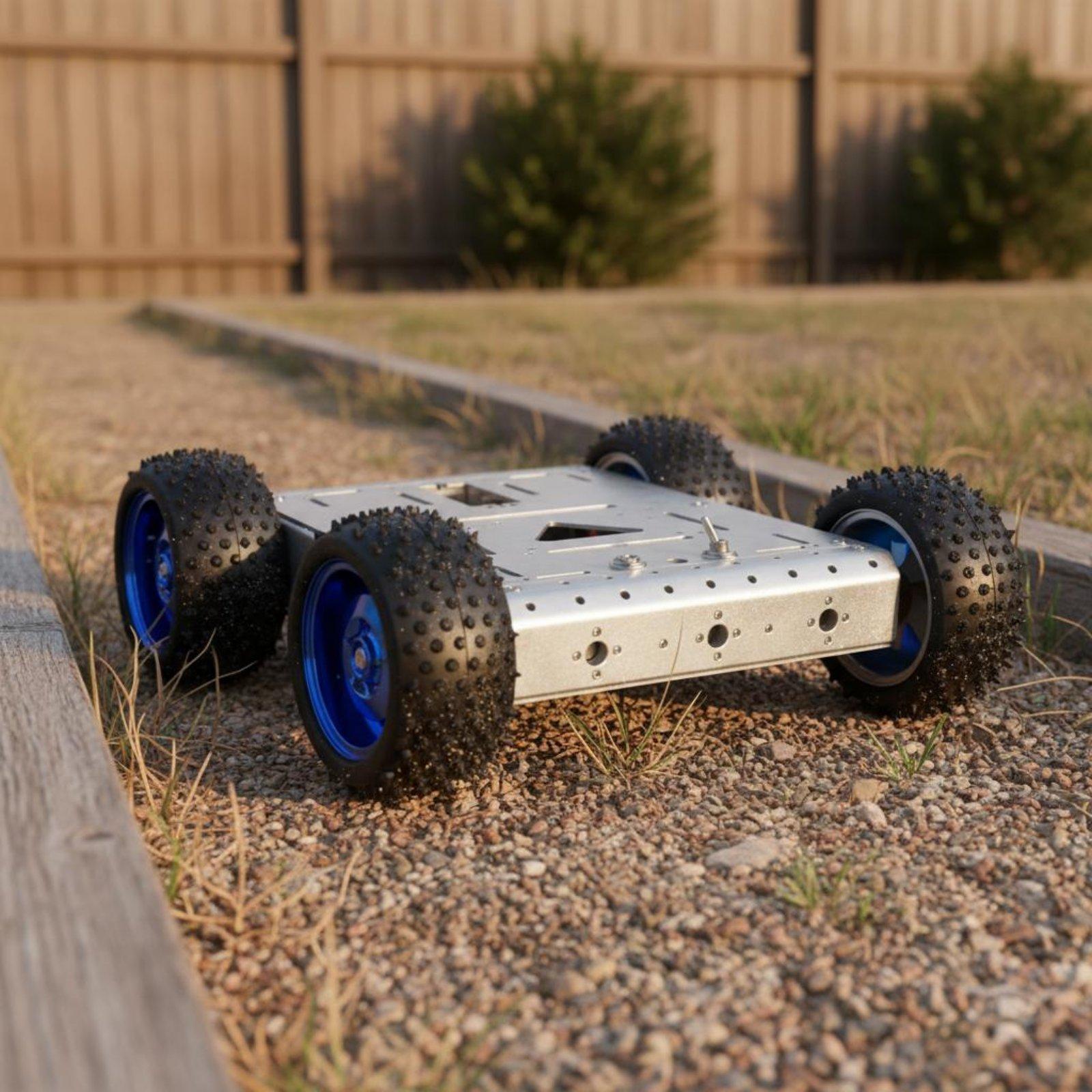 4WDスマートカー用下部構造。5kgの積載能力を持つ4WDロ - Robot Chassis のレビューと価格