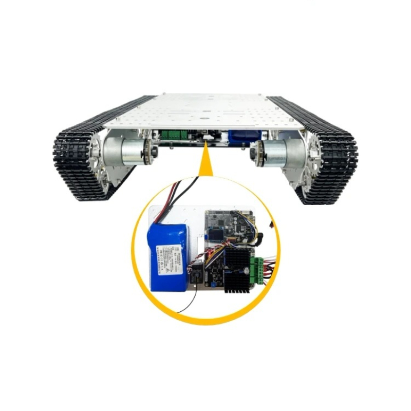 4WDシャーシT800Sプラスチックトラックスマートカー、高 - Tracked Robot Chassis のレビューと価格